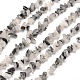 Rutile brins de perles naturelles de pépites de quartz G-M205-17-1