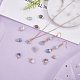 10Pcs 10 Styles Electroplate Natural & Synthetic Gemstone Charms G-SZ0002-15-4