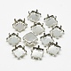 201 Stainless Steel Sew on Prong Settings STAS-T032-08-14mm-1
