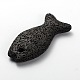 Synthetic Lava Rock Big Fish Big Pendants G-O025-01F-2