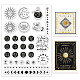 GLOBLELAND Celestial Clear Stamps Constellation Astrological Signs Silicone Clear Stamp Seals for Cards Making DIY Scrapbooking Photo Journal Album Decoration DIY-WH0167-56-1130-1