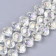 Electroplate Glass Beads Strands X-EGLA-S189-003B-01-1