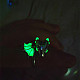 Светящееся в темноте эмалированное кольцо-манжета с изображением дракона LUMI-PW0006-61C-1