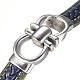 Men's Braided Leather Cord Bracelets BJEW-H559-15-3