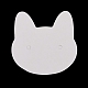 100 pz. Schede espositive per gioielli in carta a forma di testa di gatto AJEW-Z021-03B-3