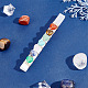 CHGCRAFT 2Pcs 7 Chakra Heart Stones Selenite Chakra Crystal Selenite Sticks Gemstone Hanging Ornament with Love Shape Stones for Yoga Meditation Balancing Wall Home Decor AJEW-CA0003-28-4
