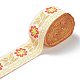 刺繍チロリアンテープ  ジャカードリボン  チロリアンリボン  服飾材料  花柄  ミックスカラー  2インチ（50mm）  約7 M /バンドル SRIB-XCP0001-06-3