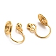 Brass Clip-on Earring Converters Findings KK-D060-03G-02-2