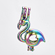 Plated Alloy Bead Cage Pendants PALLOY-S119-035-1