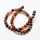 Dyed Natural Striped Agate Round Beads Strands G-J200-08-8mm-2