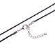 Gewachsten Baumwollkordel bildende Halskette NJEW-A279-1.5mm-01-3