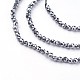 Brins de perles de pierre terahertz G-F619-18-3mm-3