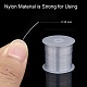 1 rotolo di filo di nylon trasparente linea di pesca X-NWIR-R0.35MM-5