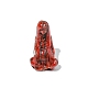 天然マホガニー黒曜石像装飾品  ホームディスプレイ装飾用  大地母神  37mm DJEW-PW0011-08J-1
