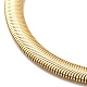 Rack Plating Brass Herringbone Chains Necklace for Men Women NJEW-M193-01G-2