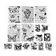 30 pièces 15 styles kits de papier scrapbook thème papillon X-DIY-D075-09-2