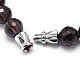 Faceted Round Gemstone Graduated Beaded Necklaces NJEW-I066-03-N-4