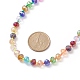 Set di collane di perline di vetro bling stile 5 pz 5 per donna NJEW-JN04056-6