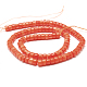Natural Coral Round Beads Strands CORA-L037-04-2