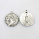 Alloy Lady of Guadalupe Pendants X-PALLOY-A20033-AS-LF-1
