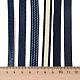 18 ヤード 6 スタイルのポリエステル リボン  DIY手作りクラフト用  髪のちょう結びとギフトの装飾  青色のカラーパレット  プルシアンブルー  3/8~1/2インチ（9~12mm）  約3ヤード/スタイル SRIB-Q022-E06-2
