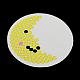 Луна рисунок плоские круглые шарики DIY Melty hama бисер бисер наборы: бусы hama бисер X-DIY-R040-21-3