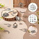 PandaHall Jewelry 72Pcs 12 Style Tibetan Style Alloy Chandelier Components Links TIBE-PJ0001-01-6