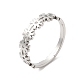 304 регулируемое кольцо в виде цветка из нержавеющей стали для женщин RJEW-M149-37P-3