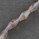Electroplate Glass Beads Strands EGLA-R020-8x4mm-16-1