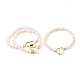 Brass Link Bracelets Set BJEW-JB05955-1