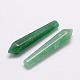 Natural Green Aventurine Bullet No Hole Pointed Beads G-K035-02-1
