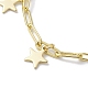 304 goldene Charm-Armbänder aus Edelstahl mit Büroklammerketten aus Messing BJEW-JB10031-5