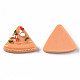 不透明なエポキシ樹脂カボション  模造食品  三角ピザ  砂茶色  20x23x6.5mm CRES-S358-53-3