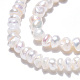 Fili di perle di perle d'acqua dolce coltivate naturali PEAR-N015-02C-5