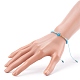Nylon ajustable pulseras de abalorios trenzado del cordón BJEW-JB06023-05-5