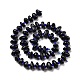 Natürliche blaue Tigerauge-Perlenstränge G-D480-A02-01-2