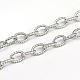 304 Stainless Steel Textured Cable Chains CHS-O005-67-1