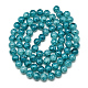 Chapelets de perles en verre craquelé peint DGLA-Q023-8mm-YS70-2