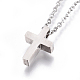 304 Stainless Steel Pendant Necklaces NJEW-E141-25-4