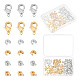 arricraft 120 Pcs 3 Styles Assorted Brass Crimp Beads DIY-AR0003-36-1
