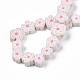 Chapelets de perle en pâte polymère manuel CLAY-N011-48A-15-4