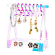 PH PandaHall Acrylic Earring Holder Rack with Mini Hangers EDIS-HY0001-03B-1