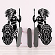 Superdant 2 アフリカ部族女性ガード壁ステッカー diy 壁アート装飾取り外し可能なモダンなデカール剥がして貼る壁アート装飾絵画リビングルーム用 vinly 防水デカール 2 枚 DIY-WH0377-111-4