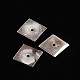 Tonalité de platine laiton carrée séparateurs perles X-KK-G094-N-1