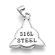 316 collier l pendentif en acier inoxydable STAS-Q203-AAT842-2-3
