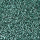 11/0グレードのガラスシードビーズ  シリンダー  均一なシードビーズサイズ  メタリックカラー  ダークシアン  1.5x1mm  穴：0.5mm  約20000個/袋 SEED-S030-1209-2