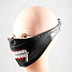 Punk PU Leather Teeth Pattern Mouth Cover AJEW-O015-04-2
