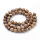 Natural Picture Jasper Beads Strands G-S259-27-8mm-2