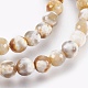 Faceted Round Natural Fire Crackle Agate Beads Strands G-E302-073-6mm-3