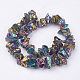 Chapelets de perle de cristal en quartz naturel électroplaqué X-G-F336-06D-2